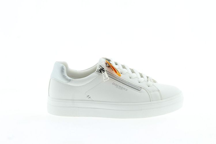 DOCKERS Sneaker WIT/ZILVER DOCKERS Sneaker WIT/ZILVER