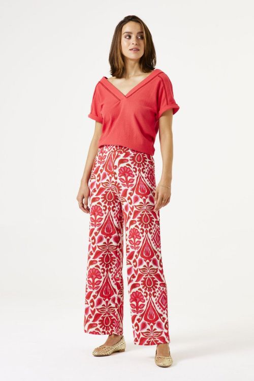 GARCIA Broeken ROOD Dames (E50312 - ) - Schoenen Slaets