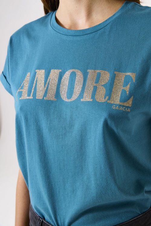 GARCIA Tshirt Blauw Dames (G50201 - ) - Schoenen Slaets