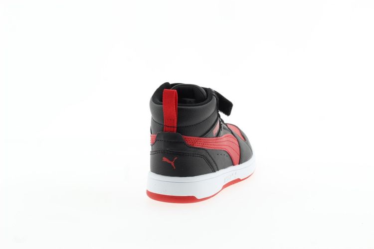 PUMA Bottine ZWART/ROOD UNISEX KINDEREN (REBOUND V6 MID - ) - Schoenen Slaets