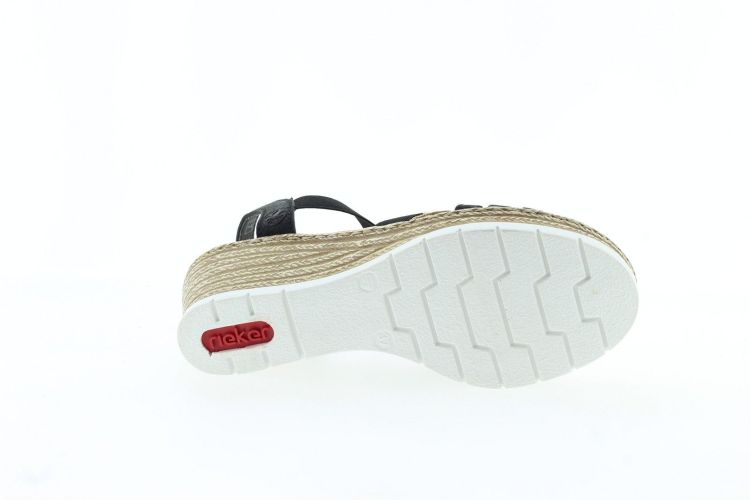 RIEKER Sandaal Zwart Dames (619B2-00 - ) - Schoenen Slaets