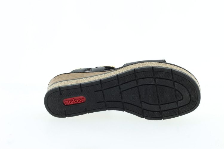 RIEKER Sandaal Zwart Dames (63781-00 - ) - Schoenen Slaets