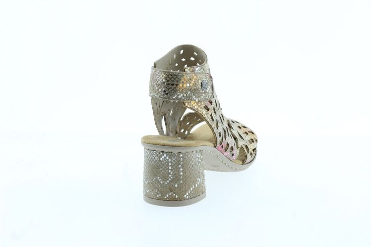 RIEKER Sandaal GOUD Dames (64780-90 - ) - Schoenen Slaets