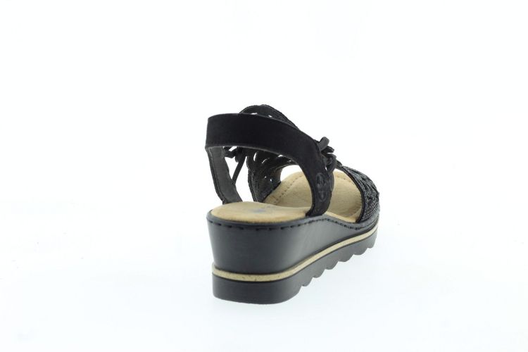 RIEKER Sandaal Zwart Dames (67465-00 - ) - Schoenen Slaets