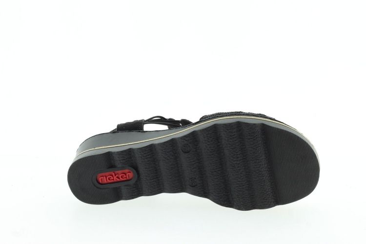 RIEKER Sandaal Zwart Dames (67465-00 - ) - Schoenen Slaets