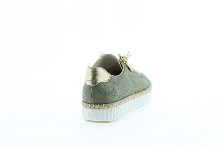 RIEKER Sneaker GROEN Dames (M2940-52 - ) - Schoenen Slaets